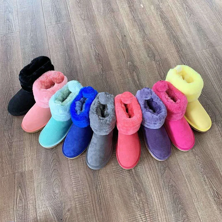 

2021 New products Hot sale uggh boots real wool boots fur boots for women, Customized color