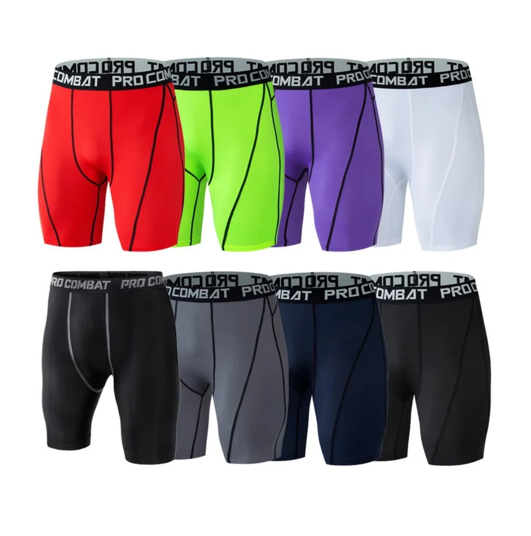 

Fitness Shorts Custom Logo Elastic Workout Clothes Baselayer Compression Gym Sports Shortgs