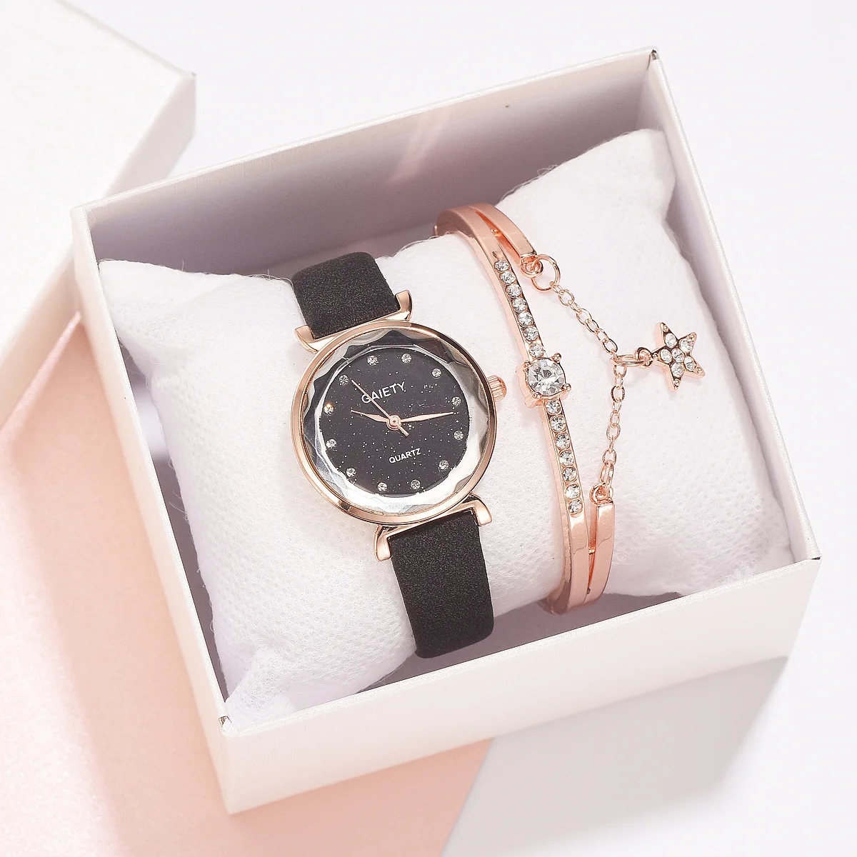 

A Fashion steel watches new pu watches quartz chisel watch female