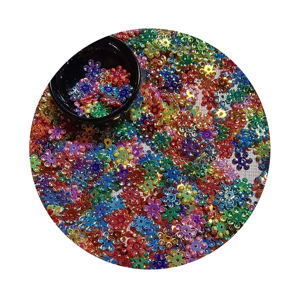 6mm Pailetters Glitter Cup Sequins Flower Flakes Confetti Sewing Wedding Craft Women Garments Accessories