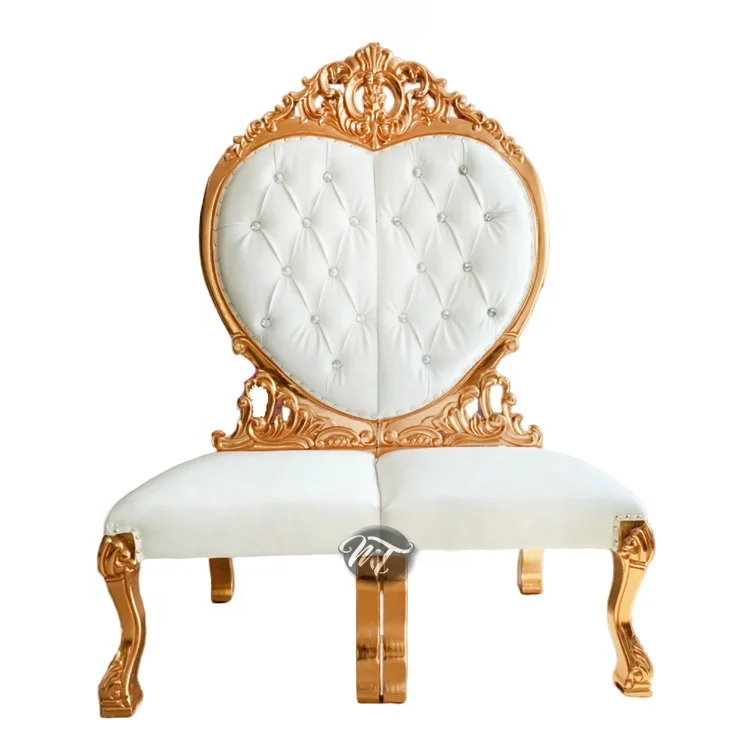 Wholesale Event Rental Luxury White Wedding Loveseat Throne Chairs For