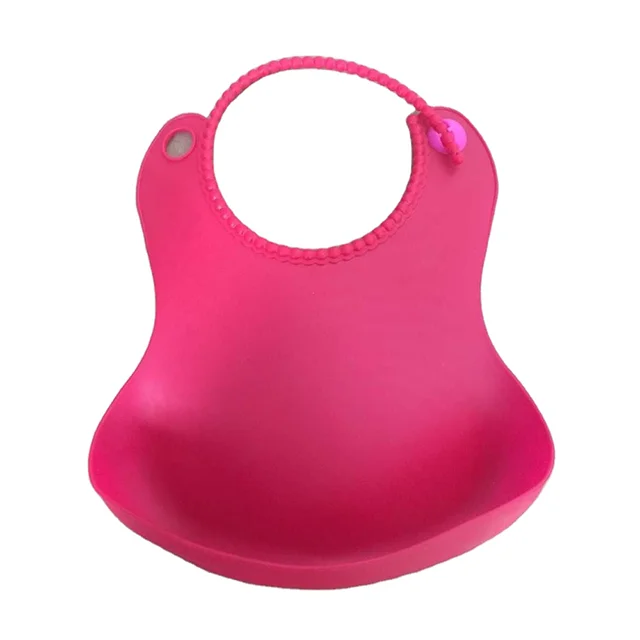 

2020 Wholesale Baby Bibs Waterproof Feeding Kids Silicone Bib for Children, Customized colors