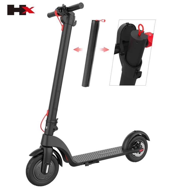 

Best Selling HX X7 10 Inch Motor 350W Air Tire Electric Kick Scooter