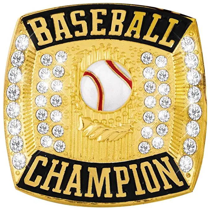 Crown Awards Baseball Champion Gold Deluxe Ring