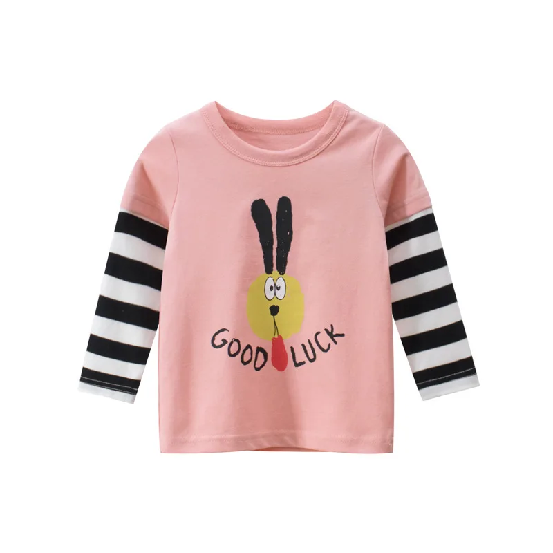 

Spring children's bottoming shirt cartoon girls long-sleeved T-shirt