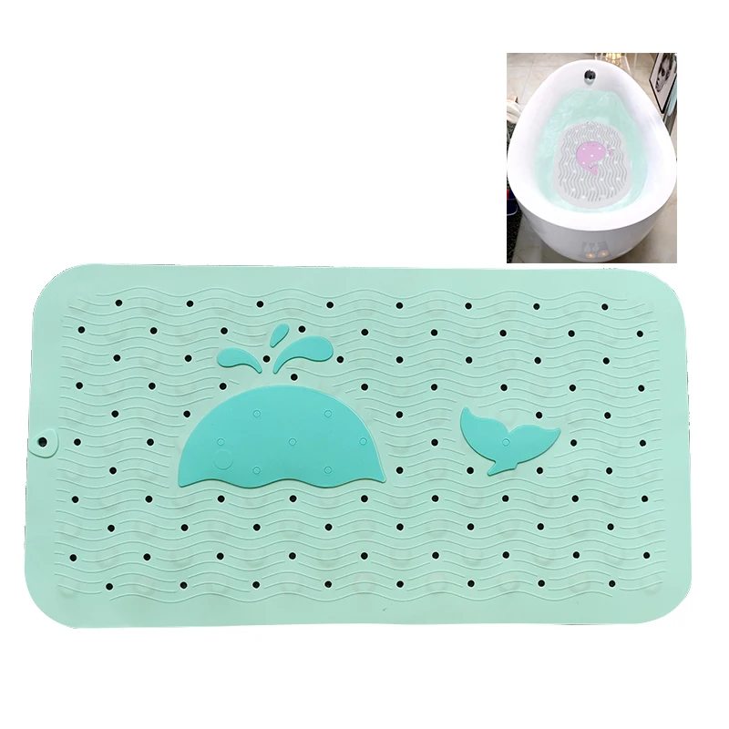 

Eco Rubber Bath Shower Mat Non Slip Anti Silicone Bathtub Mat for Tub Bathroom with Suction Cups, Customized color
