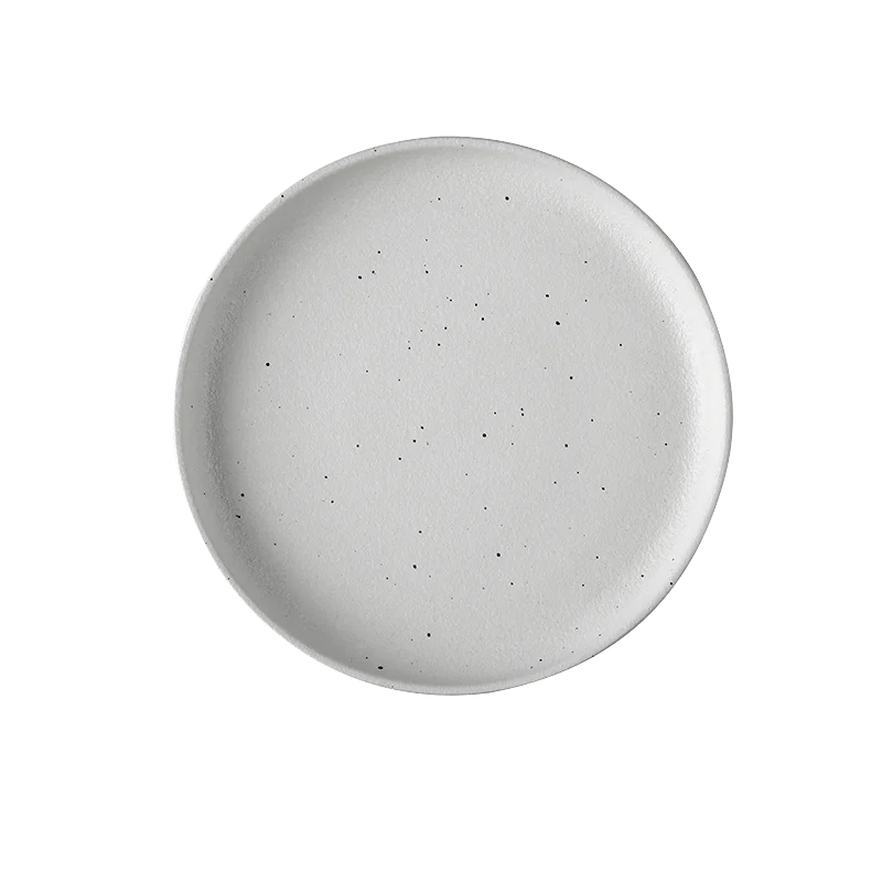 

Little Dots Dinner high quality good price porcelain plate set durable glazed white dishes restaurant ceramic plates