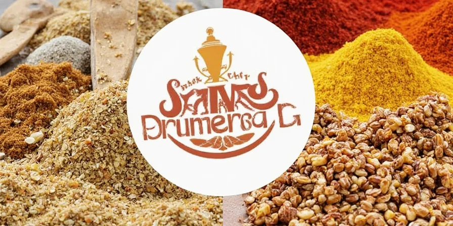 Top spice blends from Nashville Spice Company laid out on a wooden table