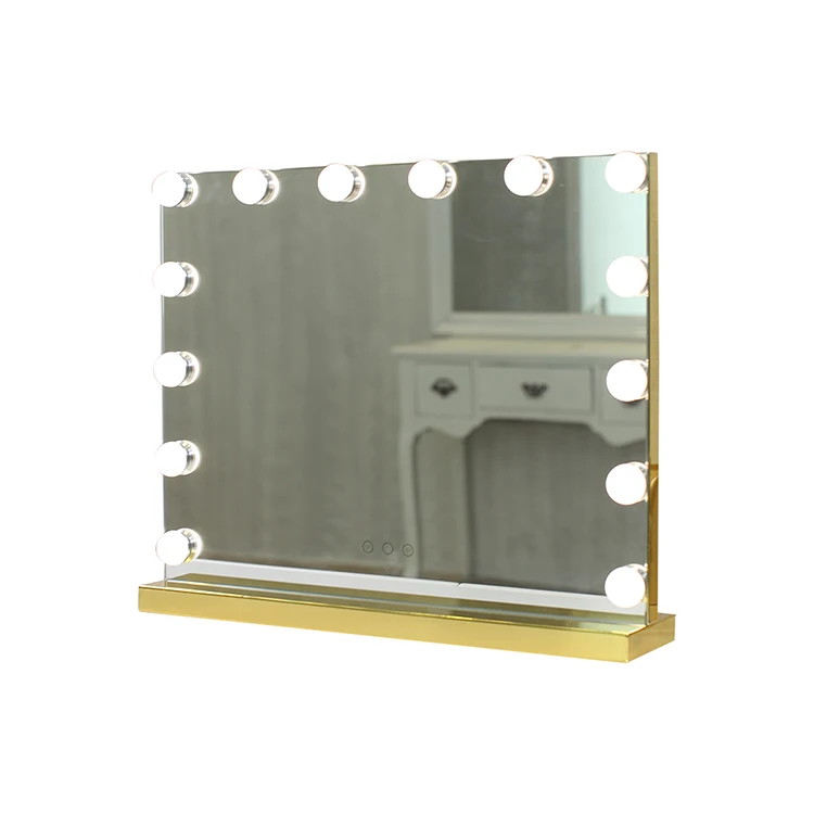 

smart Hoolywood makeup Mirror hair dressing led vanity mirror with LED Bulbs