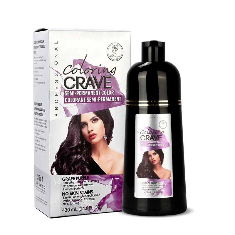 3 In 1 Magic No Side Effect Natural Fast Silky Liquid Purple Brown Black  Hair Dye Color Shampoo For White Hair - Buy Black Hair Color Shampoo,Natural  Fast Hair Dye Shampoo,Fast Black