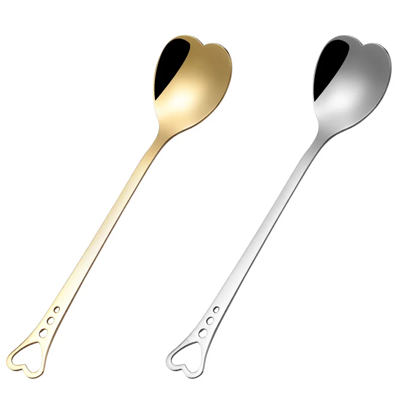 

Lovely stainless steel spoon heart shaped coffee spoon tea spoon Ice cream scoop