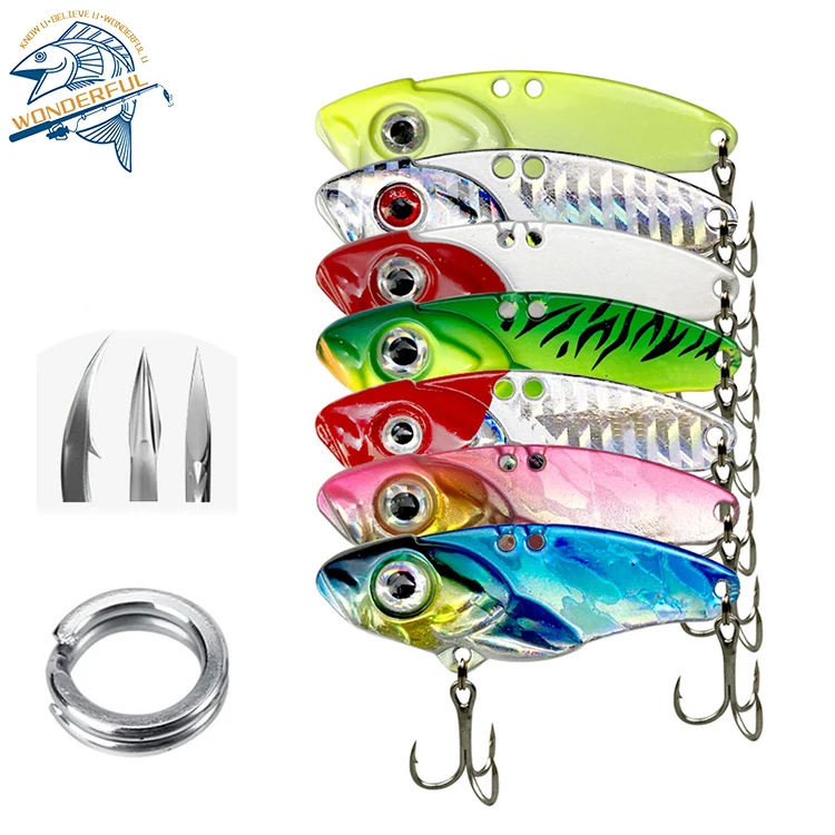 

Factory Direct Colorful Artificial Long Casting Sinking Vibration Hard Bait Metal VIB Lure