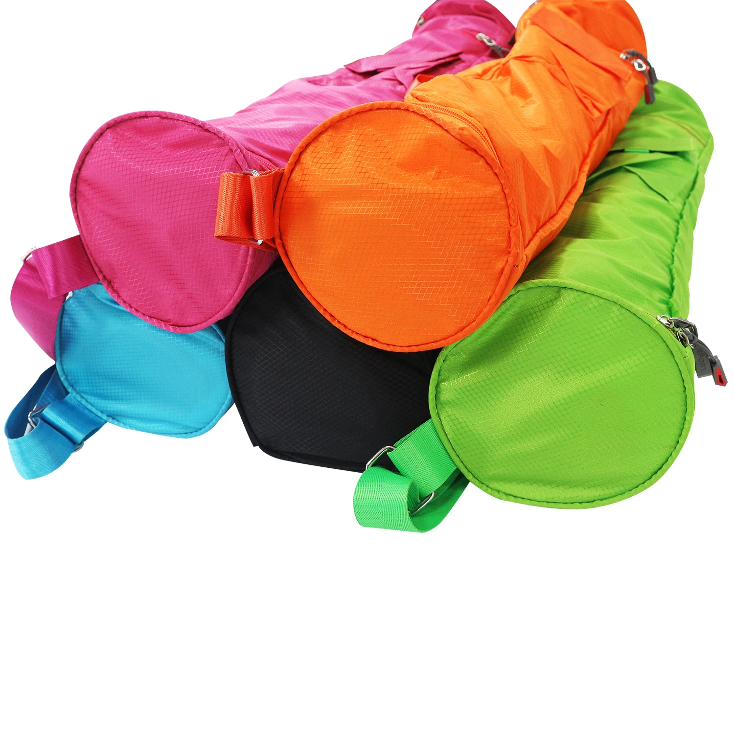 

Yugland Wholesale Eco Sale Canvas Eco-friendly Sling Yoga Mat Sac Tote Travel Carry Matt Holder Bag with Pocket For 6 8 10mm Mat, Cmyk full color