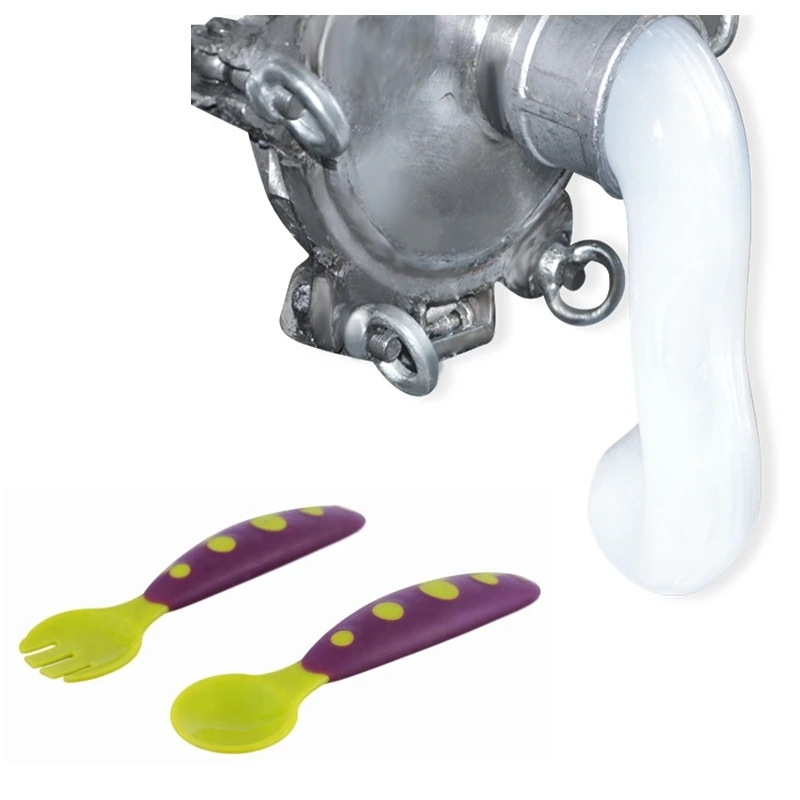 Food Grade Liquid Silicone Rubber LSR with EN 14350-2 Compliance 40-60 ShoreA Hardness and 7.5-9.5 MPa Tensile Strength