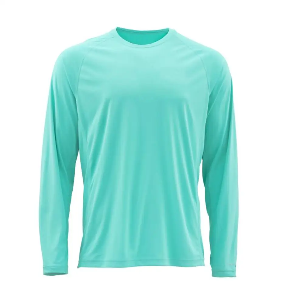 

Unisex Polyester/Spandex uv Protection Solid Color Causal Mesh Lining Fishing shirts, Customized color