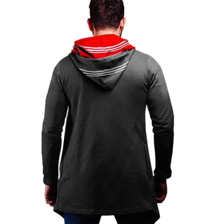

2021 new fashion men's hoodies men's new style contrast hoodies unisex side stripe cotton pullover boy's hoodies
