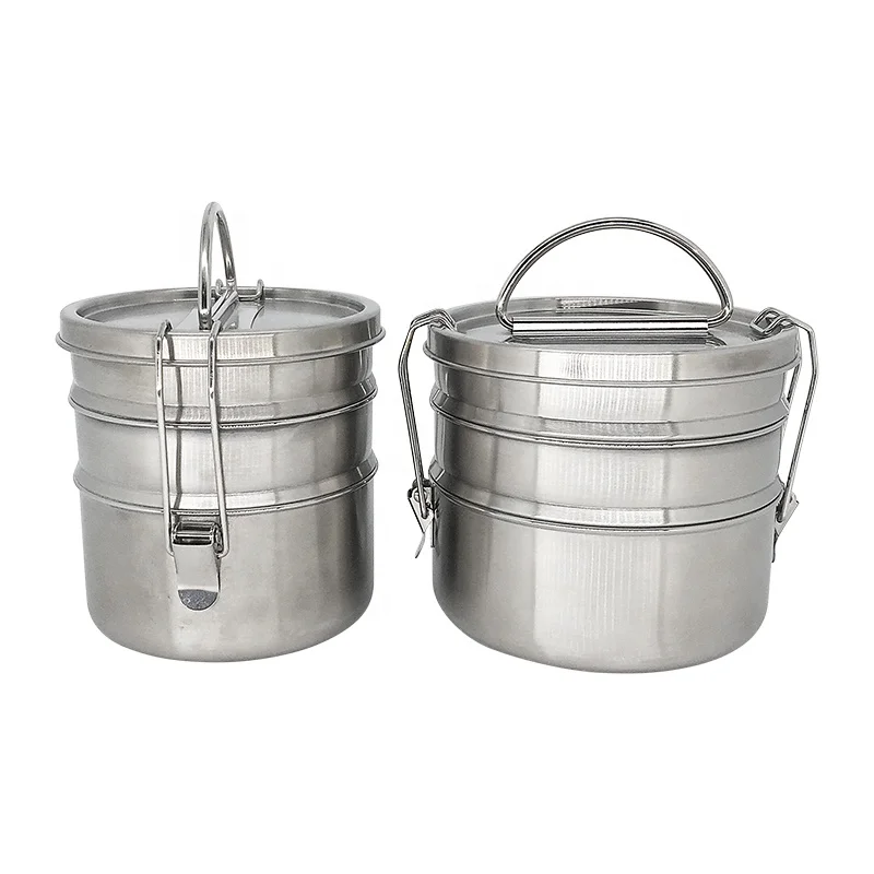 

Factory wholesale stainless steel lunch box bento food container stackabla stainless steel lunch box