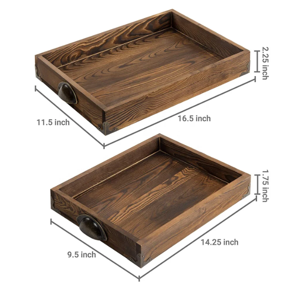 dark wood serving tray