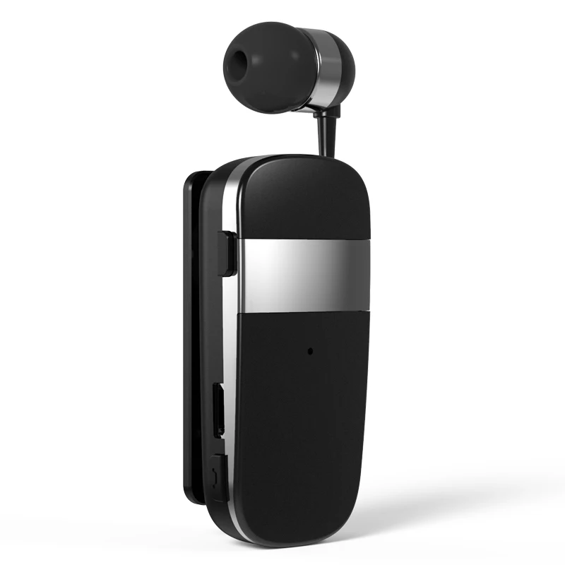 

Business Style Waterproof Collar Clip Dropship Earphone Single Ear Meeting Earbuds Portable Headphone Headset Earphone, Black/white/gray/yellow