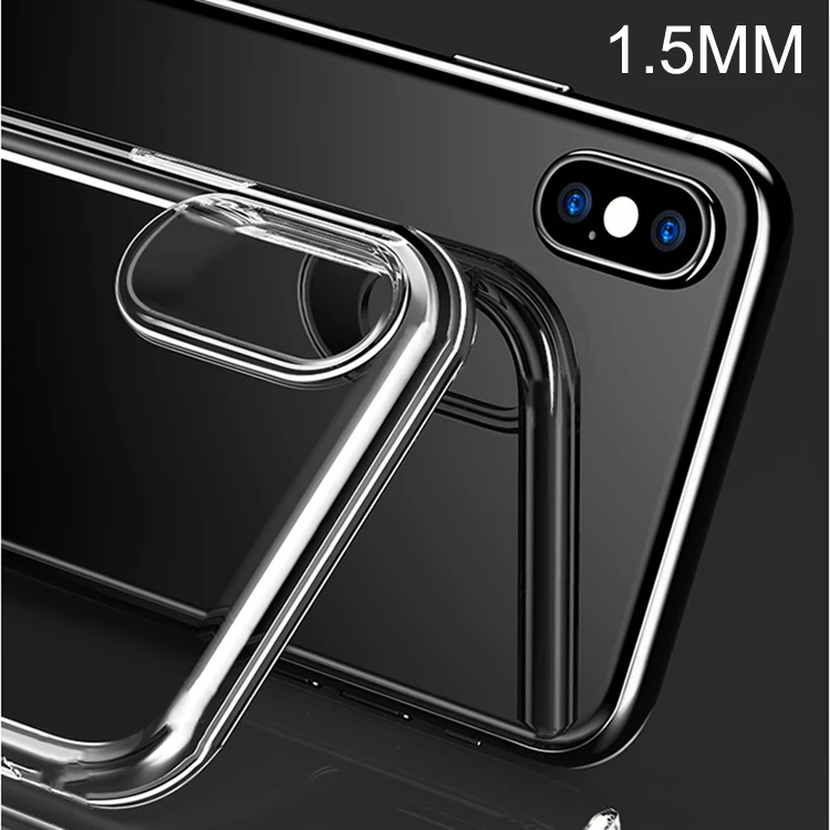 

Luxury fashion smart phone accessories high clear 1.5mm thickness TPU transparent shockproof phone cover case for huawei p20