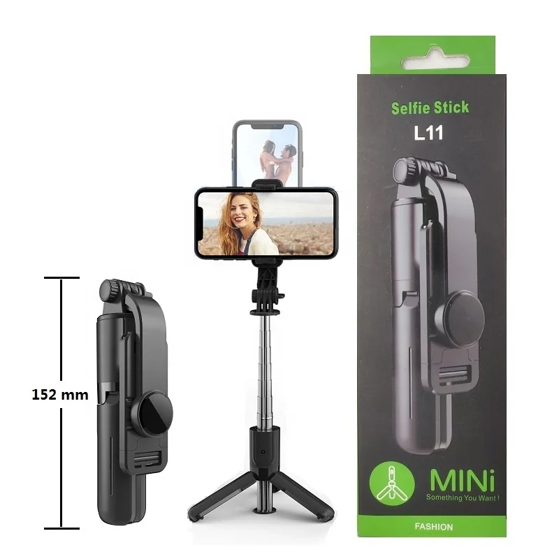 

New Mini Pocket Wireless Selfie Stick Bluetooths Tripod 3 in 1 with Remote Control for Smartphone