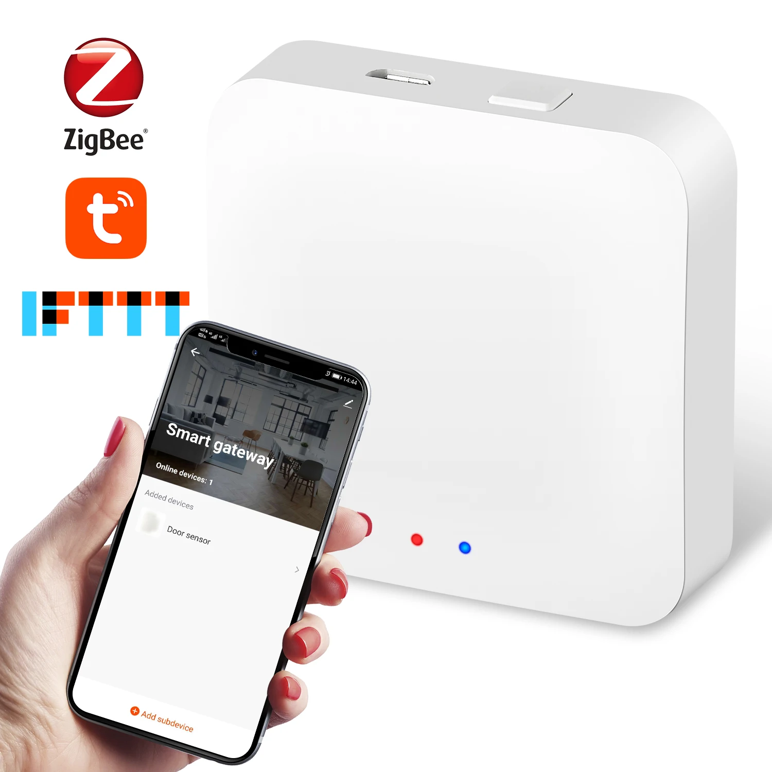 

ZigBee smart home device connection bridge tuya smart home gateway Intelligent control center small volume smart home gateway