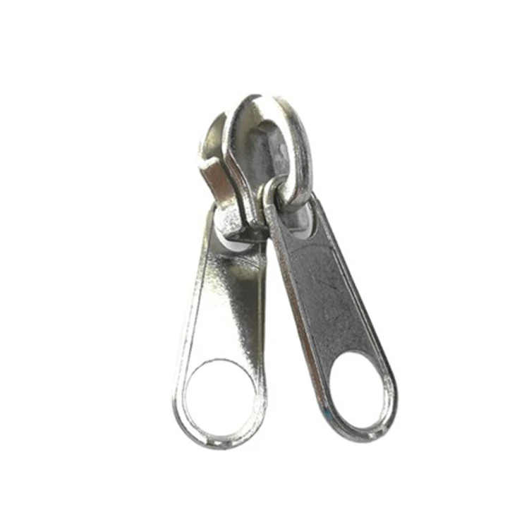 

#10 Two Side Double Puller Metal Zipper Slider For Big Nylon Zipper, Customized