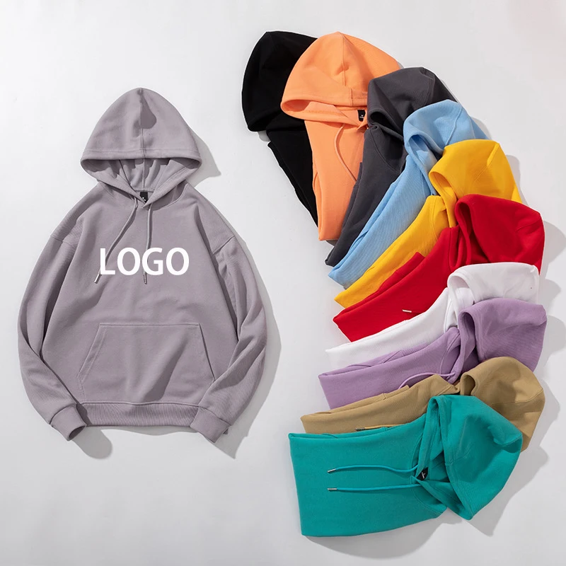 

Clothing manufacturers OEM custom 100% cotton oversized autumn can be customized logo printing embroidered blank men's hoodie