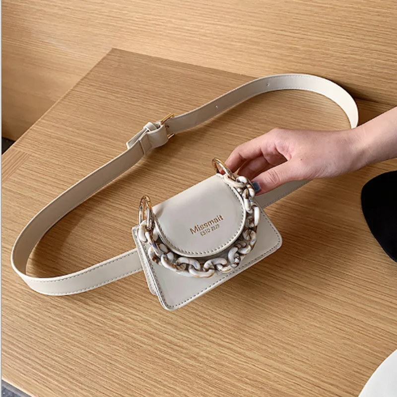 

2021 new arrival chic new style ins crossbody Pu women ladies waist bag