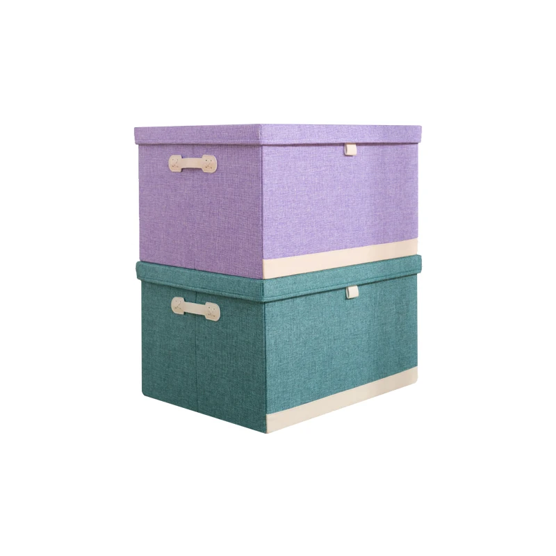 

Foldable Kids Cloth Fabric Storage Chest Bins Cubes Organizer Collapsible Large Toy Storage Box, Customized color