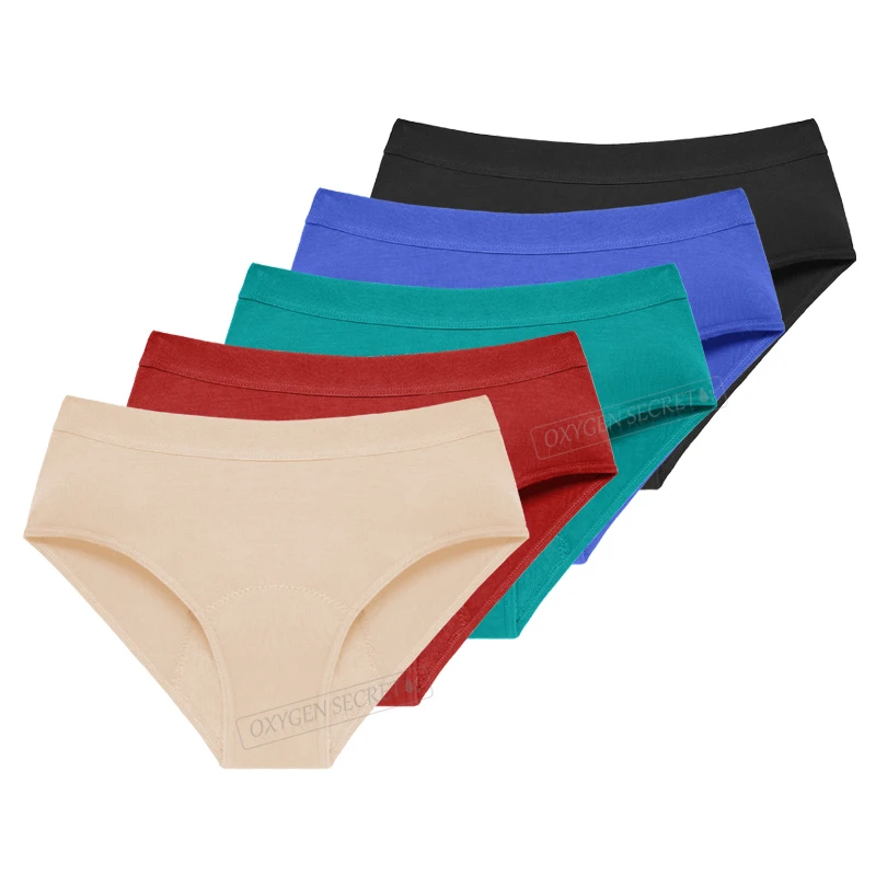 

Leak Proof Menstrual Panties Physiological Pants S-6XL Plus Size Women Underwear Period Briefs Period Panties Bamboo