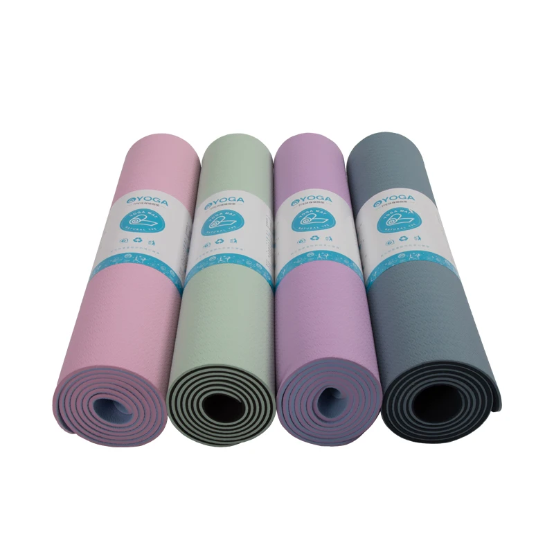 

Cheap Personalised Double Color Gym Fitness Exercise Custom TPE Yoga Mat, Customized