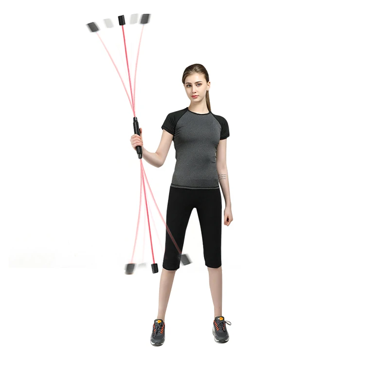 

Removable flex exercise bar vibrating frequency massage training rod swing bar