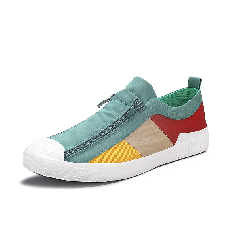 

2020 Men's shoes color matching novel canvas shoes fashion casual walking shoes