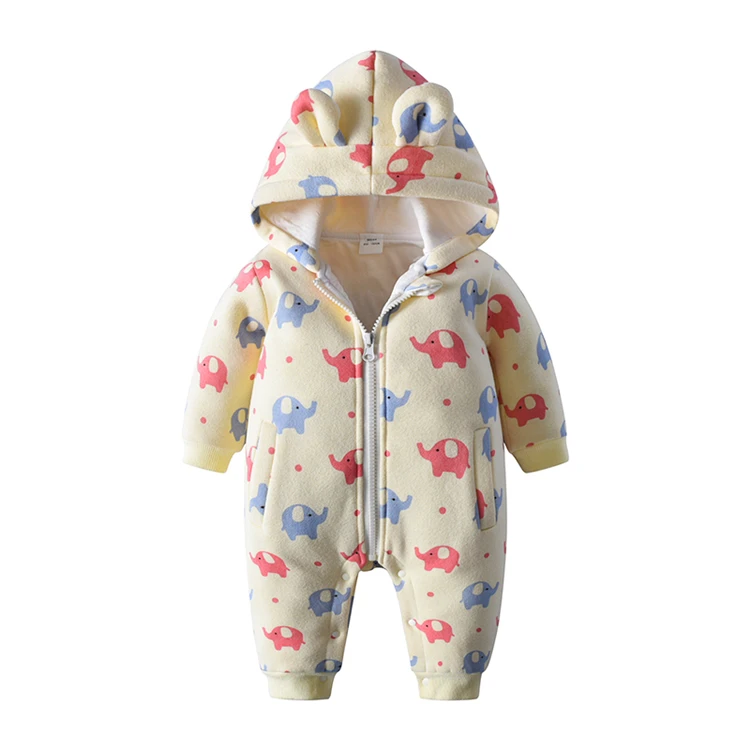 

hot sale High quality baby clothing gift set elephant pattern baby rompers toddlers clothes wholesale, Green/blue/pink/brown