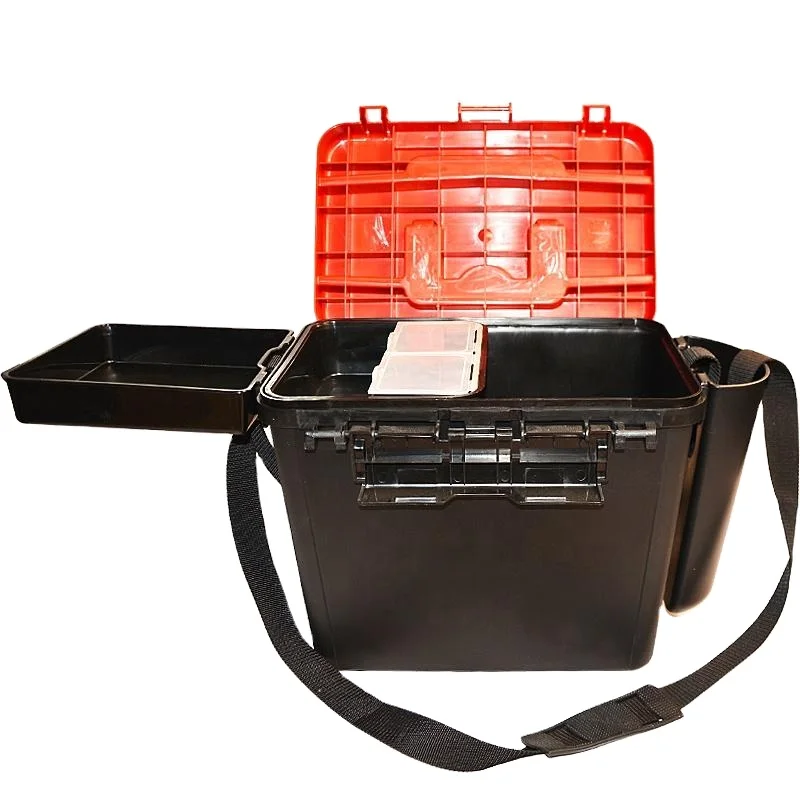 TAKEDO 36cm*25cm*31cm Waterproof Luya Fishing Box Multifunctional Fishing Gear Storage Box