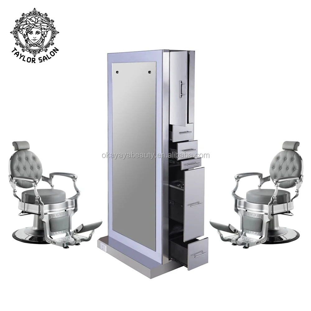 

double sided salon styling station barber styling station barber mirror station