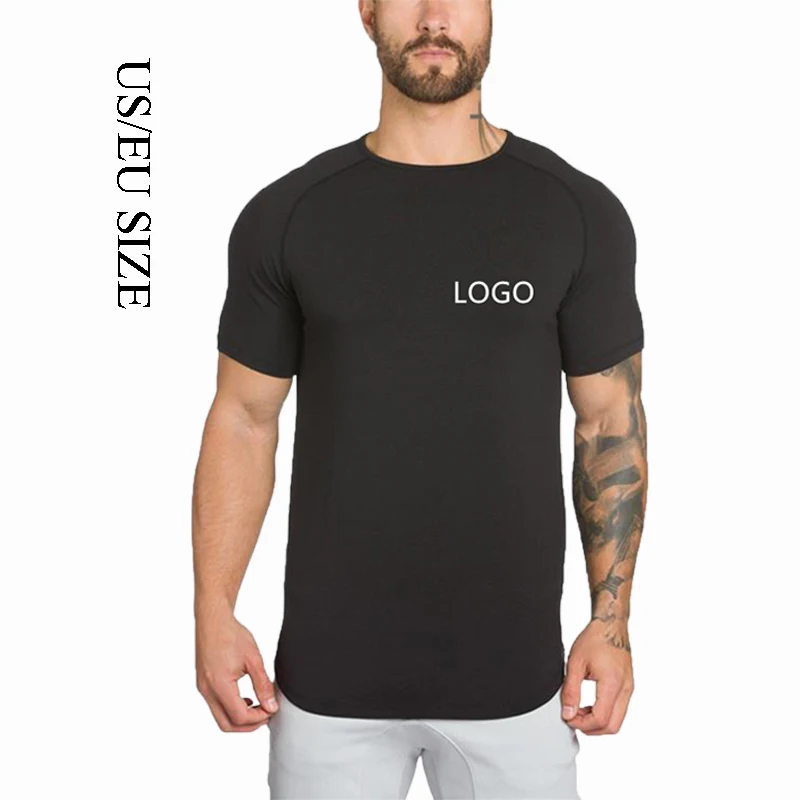 

Wholesale Custom Cotton Raglan Short Sleeve T-shirt Blank Sport Gym Slim Fit Men's T shirt, Customer required