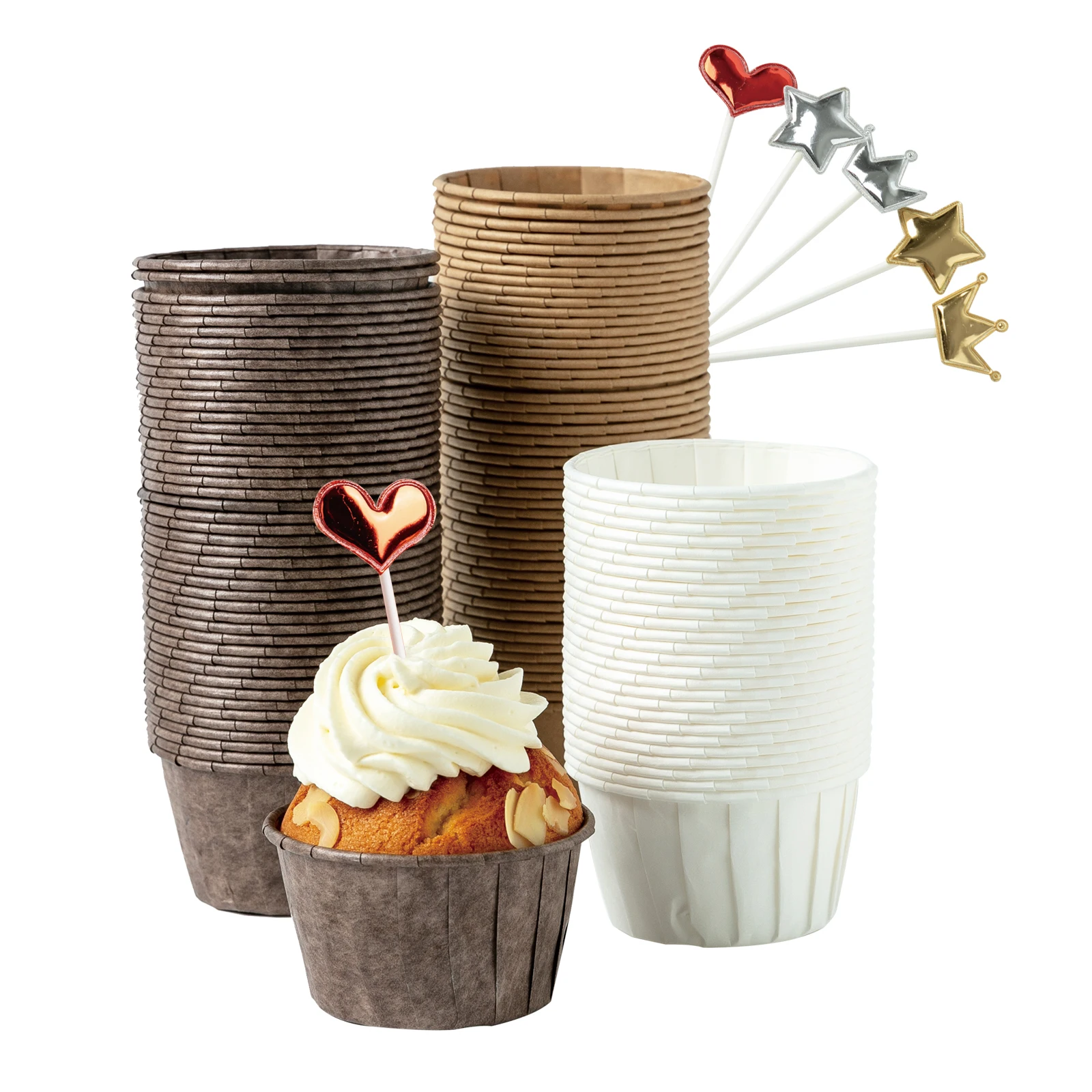 

Parchment Cupcake Liners Standard Size 150PCS Christmas baking Cupcake