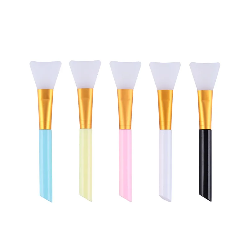 

black pink blue white yellow custom masking pink silicon face brush for mask, Black/white/pink/yellow/blue