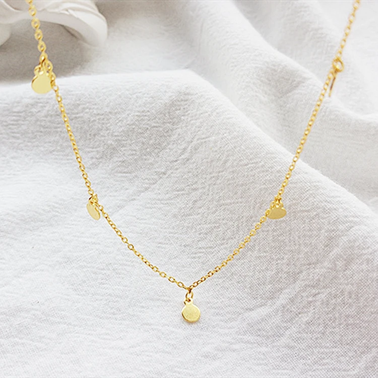 

ZOLA Minimalist 925 sterling silver jewelry 18k gold minimalist choker necklace for women