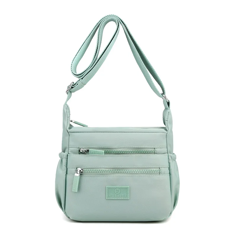 

Yuesite ladies women girls water repellent nylon small shoulder bags multi pockets full lining