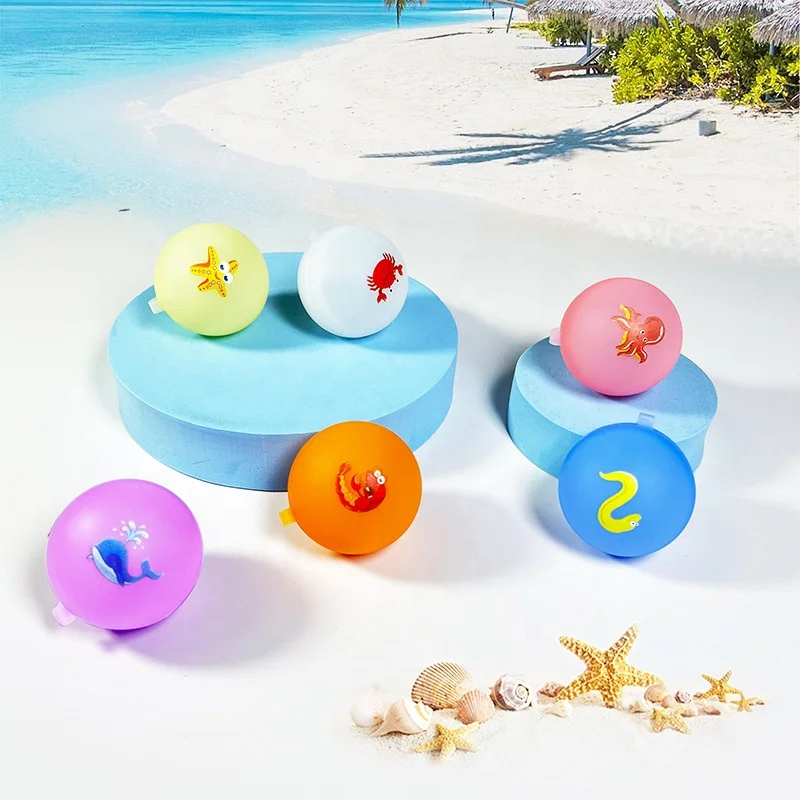 

Wholesale Snap Type Fast Fill Water Splashing Summer Pool Water Game Toys Silicone Reusable Water Bomb Balloons