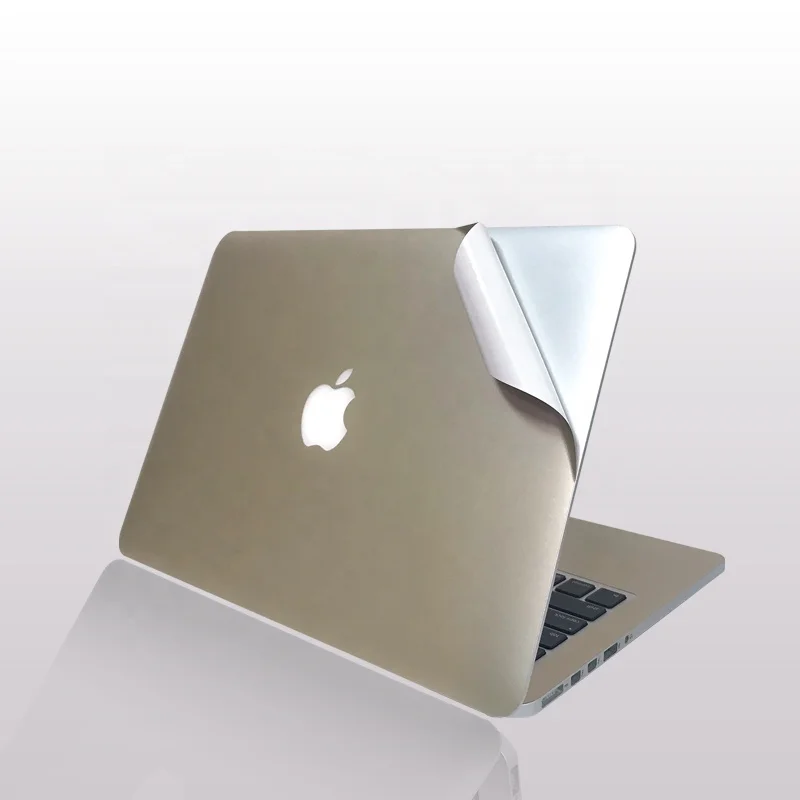 

Matte Black Color Anti-scratch Adhesive Laptop Skin Sticker for Macbook Pro Air 13, Silver/gray/gold/pink