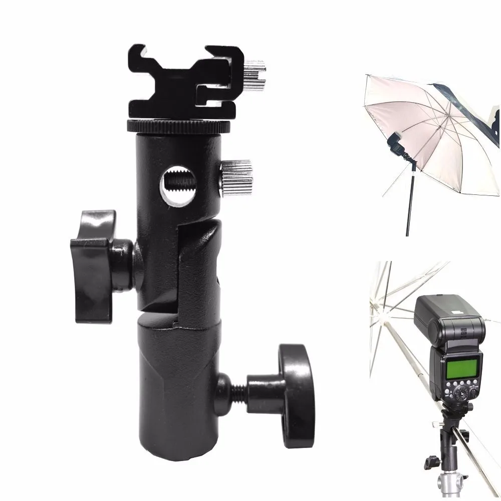 

Wholesale Camera Umbrella Holder Mount E Type Flash Bracket, Black