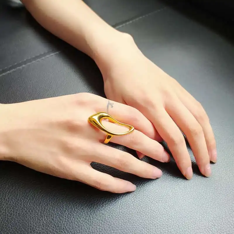 

2020 Ring female Instagram trend disco minimalistic holiday index finger cool breeze minority