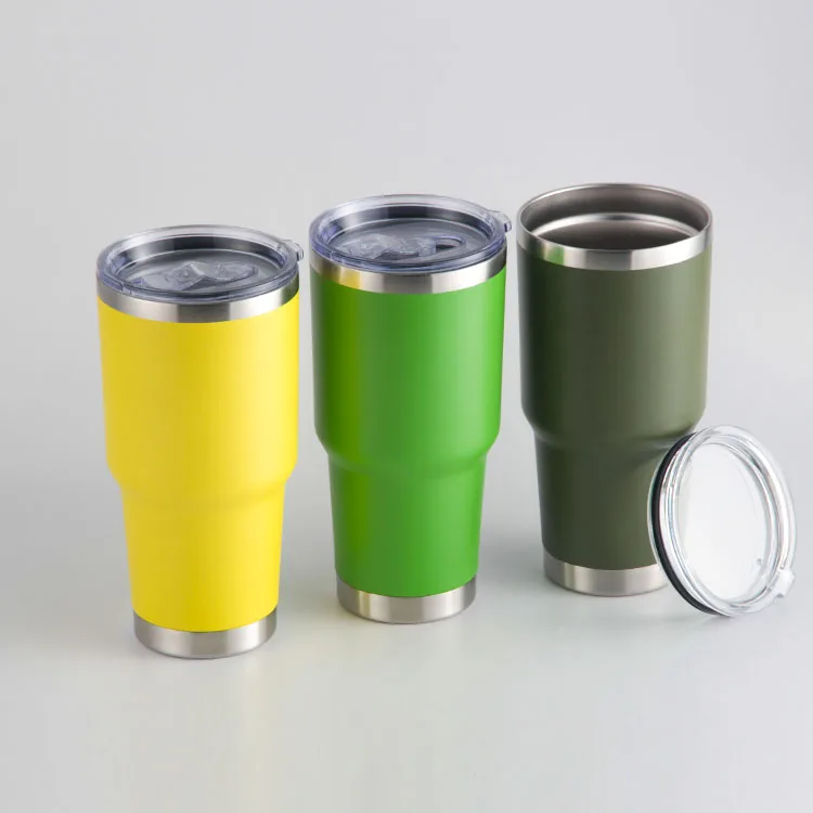 

30OZ Durable Double Wall Stainless Steel Vacuum Insulated Tumbler Coffee Travel Mug With Lid