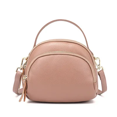 

Women'S Messenger Bag Women 2021 Fashion Soft Real Leather Explosion Style Single Shoulder Small Love Cross Body Bag, Black, blue, pink