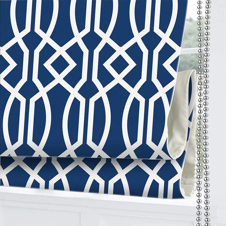 

Best Selling External Fabric Window Cover Curtains Roman Beaded Rope Blinds, Customer's request