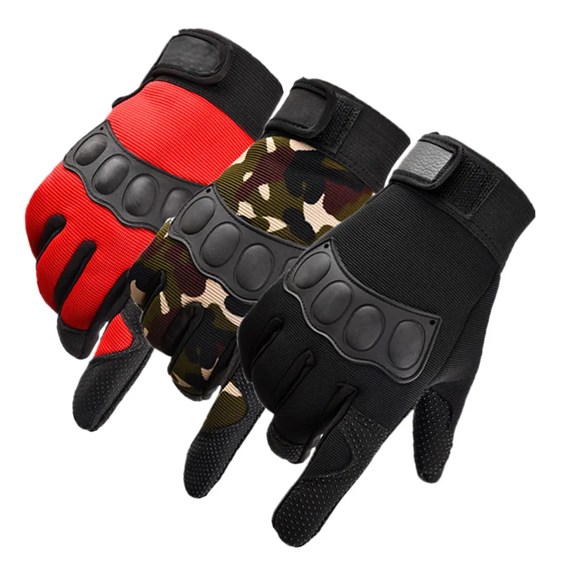 

Cycling Anti-slip Full Finger Bike Gloves Pad Men Women Breathable Anti-shock Sports Warm Gloves Bicycle Gloves, 4 colors available